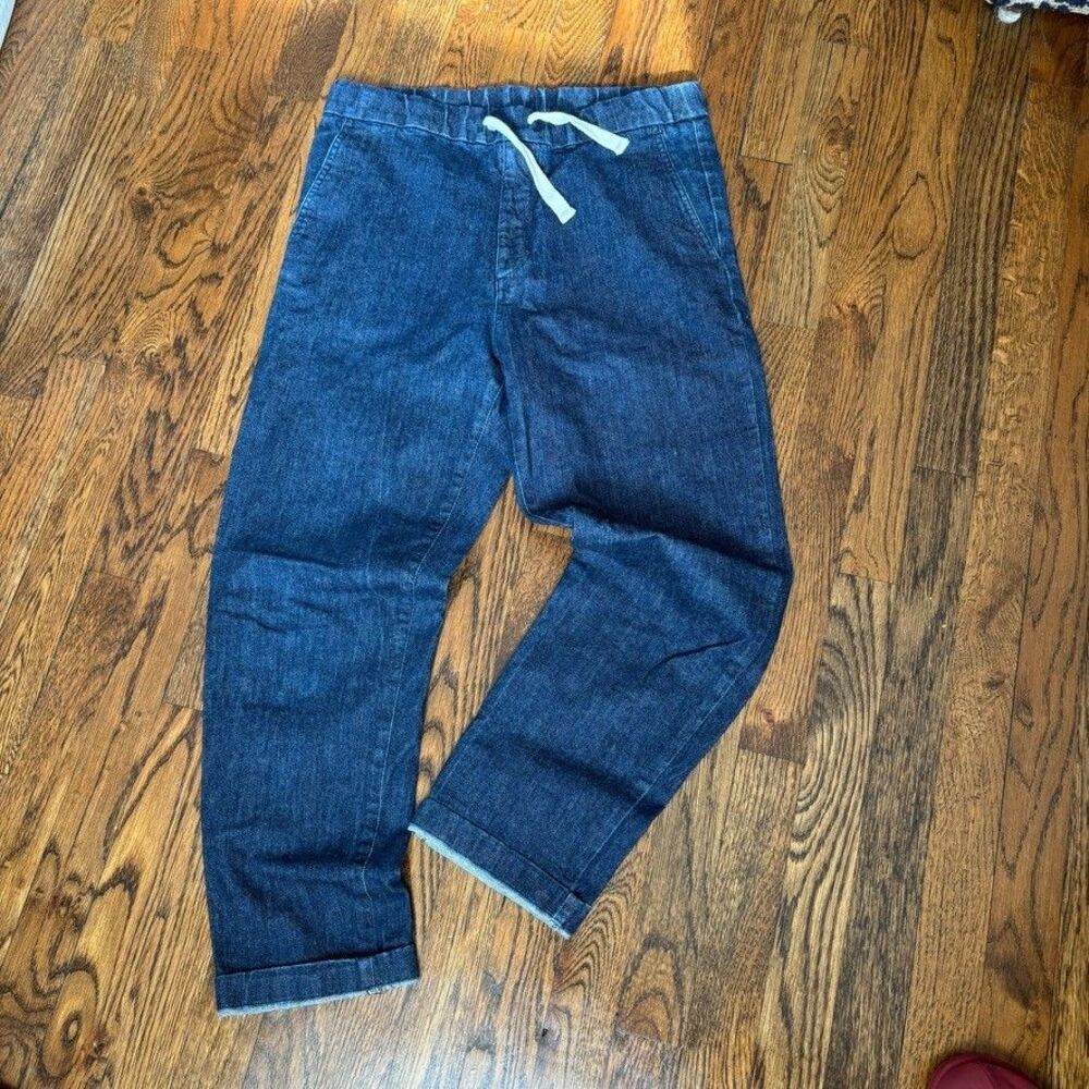 NN07 Keith Drawstring Relaxed Tapered Denim Pants Indigo Size 30/32